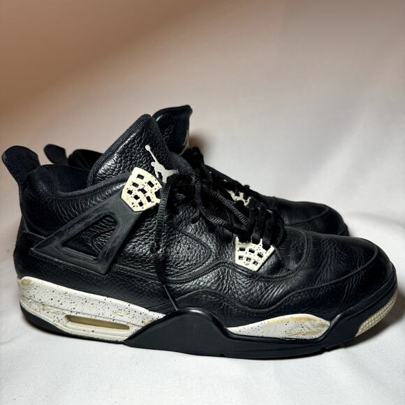 Size 12 - Nike Air Jordan 4 Retro LS Oreo 2015 Men's Shoes - Picture 1 of 8
